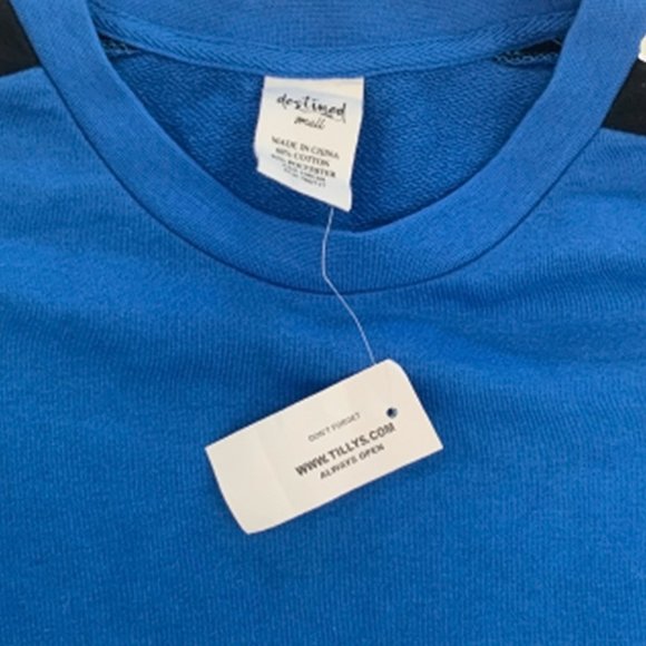 NWT Side Stripe Cropped Sweatshirt - Picture 8 of 8